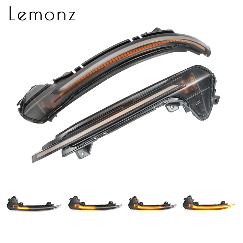 Зеркало заднего вида светодиодный Динамический указатель поворота для Audi A6 C7 C7.5