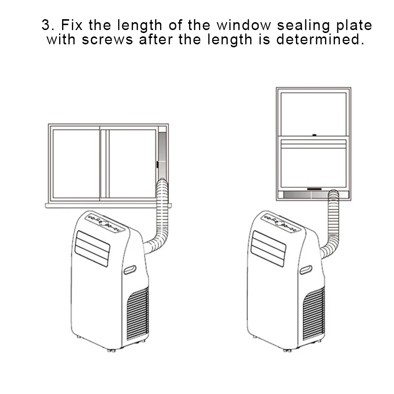 

Portable Air Conditioner Exhaust Hose Coupler Window Seal AC Rectangular Interface Coupling Connector 130mm SASI
