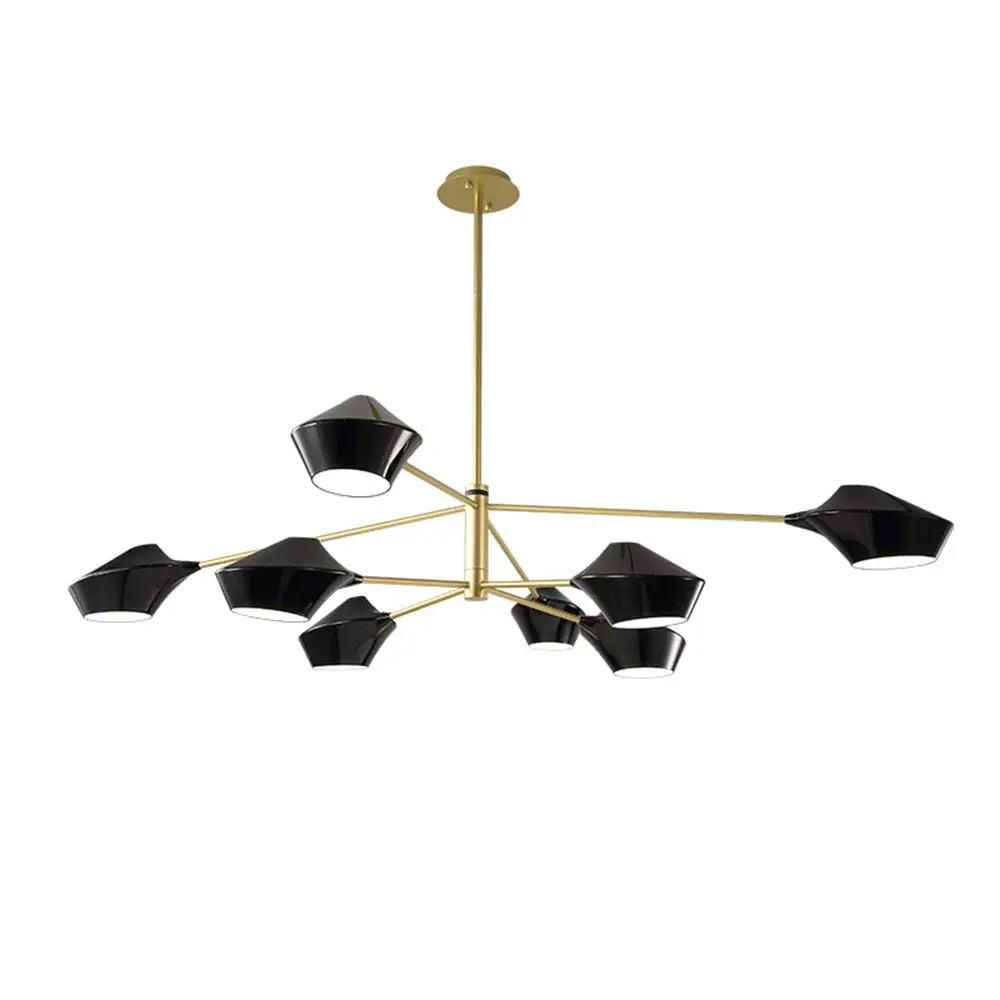 Люстры Спутник с 8 лампами потолочные светильники полуутопленным креплением