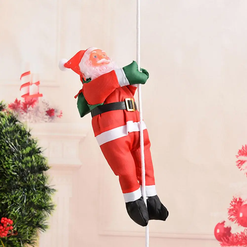 Christmas Santa Claus Climbing Ladder Doll Rope Creative Xmas Tree Decor Kid Toy Gift Hanging | Дом и сад