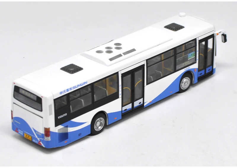 Специальный литой металл 1/43 Шанхай Shenwo моделирование автобус модель настольный дисплей Коллекция игрушек для детей