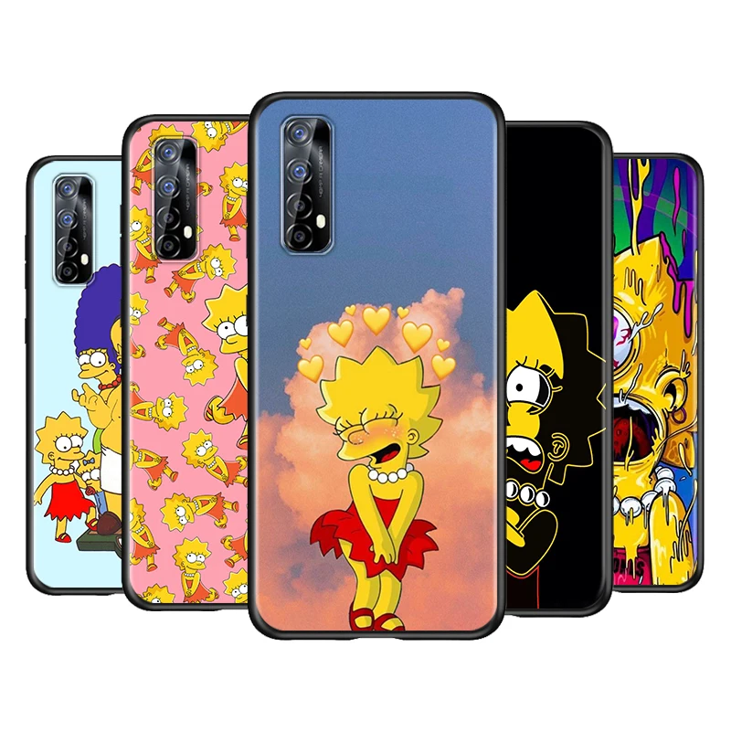 

Homer Simpson Lisa For Realme 8 8i C21 C20 GT Neo Flash Edition Explorer Master Neo2 Narzo 30 50i 50A C21Y Phone Case