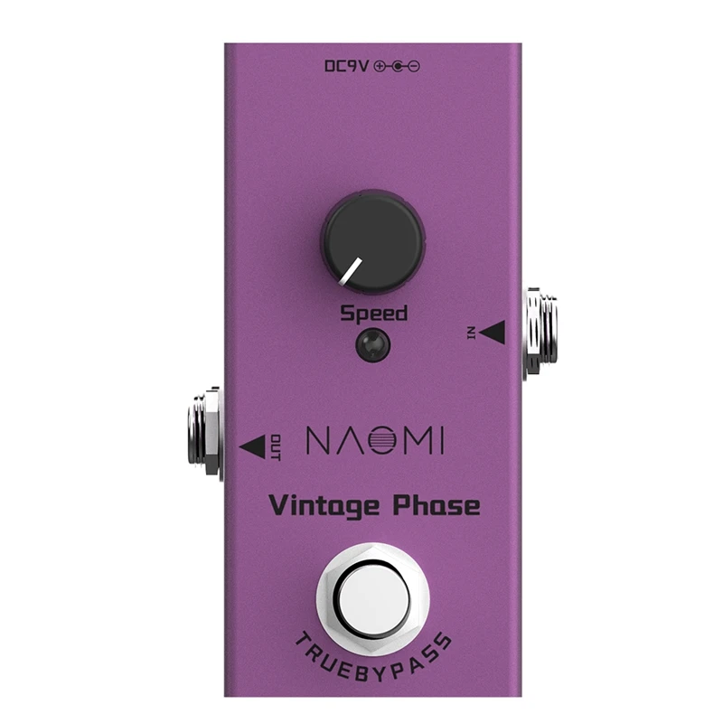 

NAOMI Vintage Guitar Effects Pedal Single Mini Phaser DC 9V for Electric Guitar,NEP-06
