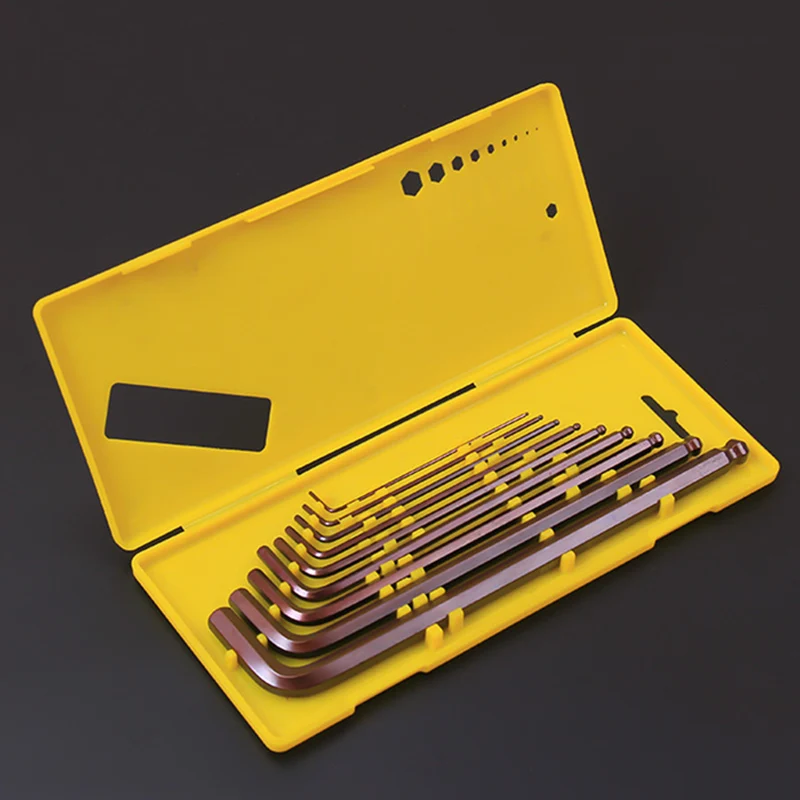 

1.5mm -10mm Hex Key Allen Wrench Set L Shaped Screwdriver Ball Head Single Wrench Spanner Metric Hand Tools Universal Allen Key