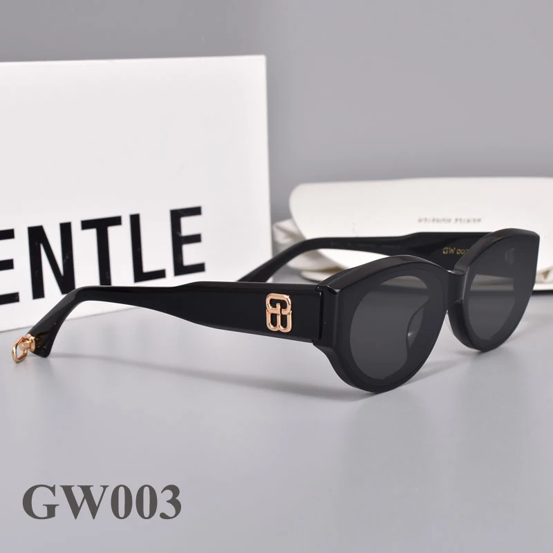 

New Fashion GM Series Small Frame Cat Eyes Women Men Sunglasses Acetate Polarized UV400 GENTLE GW003 Oval Luxury Gift Wholesale