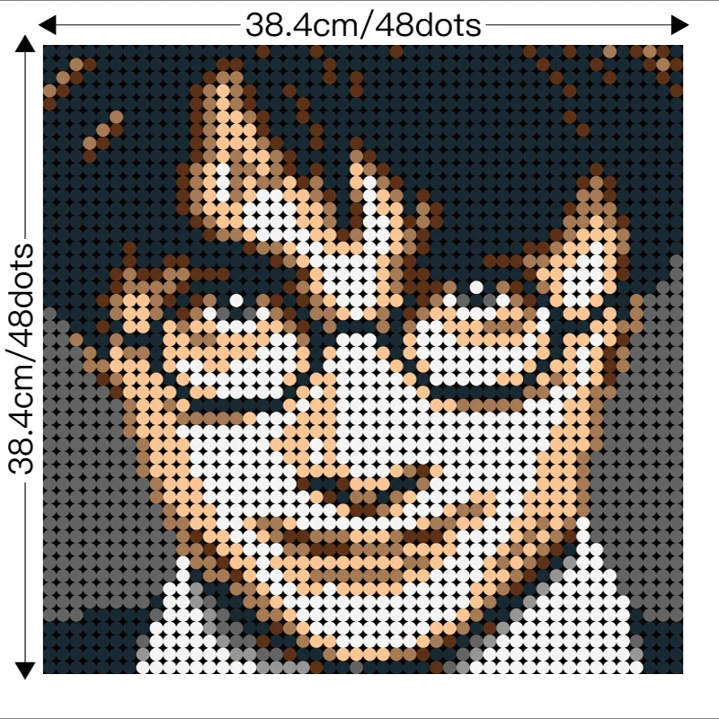 

MOC Pixel Mosaic Diy Building Blocks Magic school Art Creative Figure Art Painted Background Decoration Kid Toys Gifts