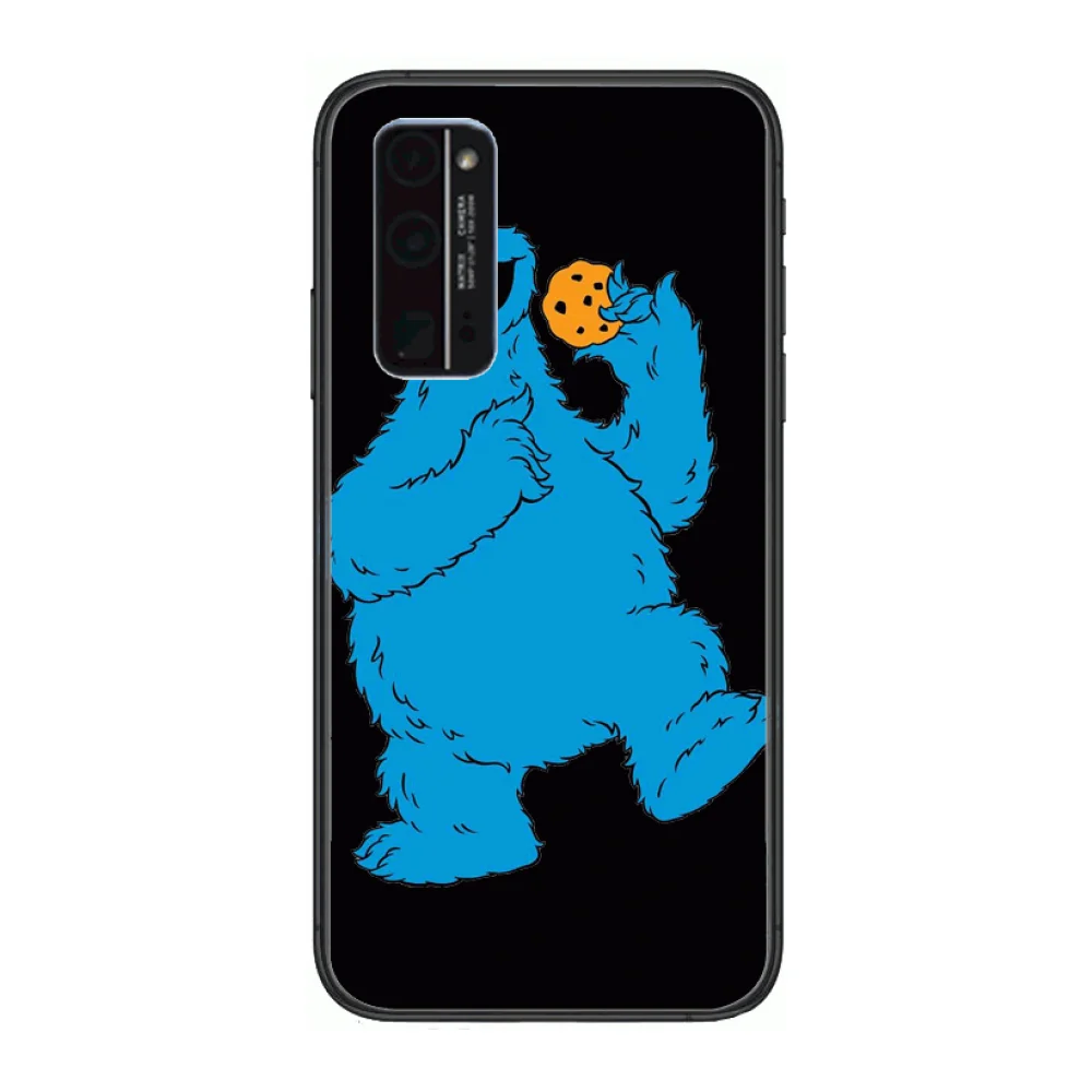 

Interesting Sesame Street Phone Case Hull For Huawei Honor 8 9 10 20 30 A S Lite Pro 5g i Black Back Soft Cell Cover Pretty