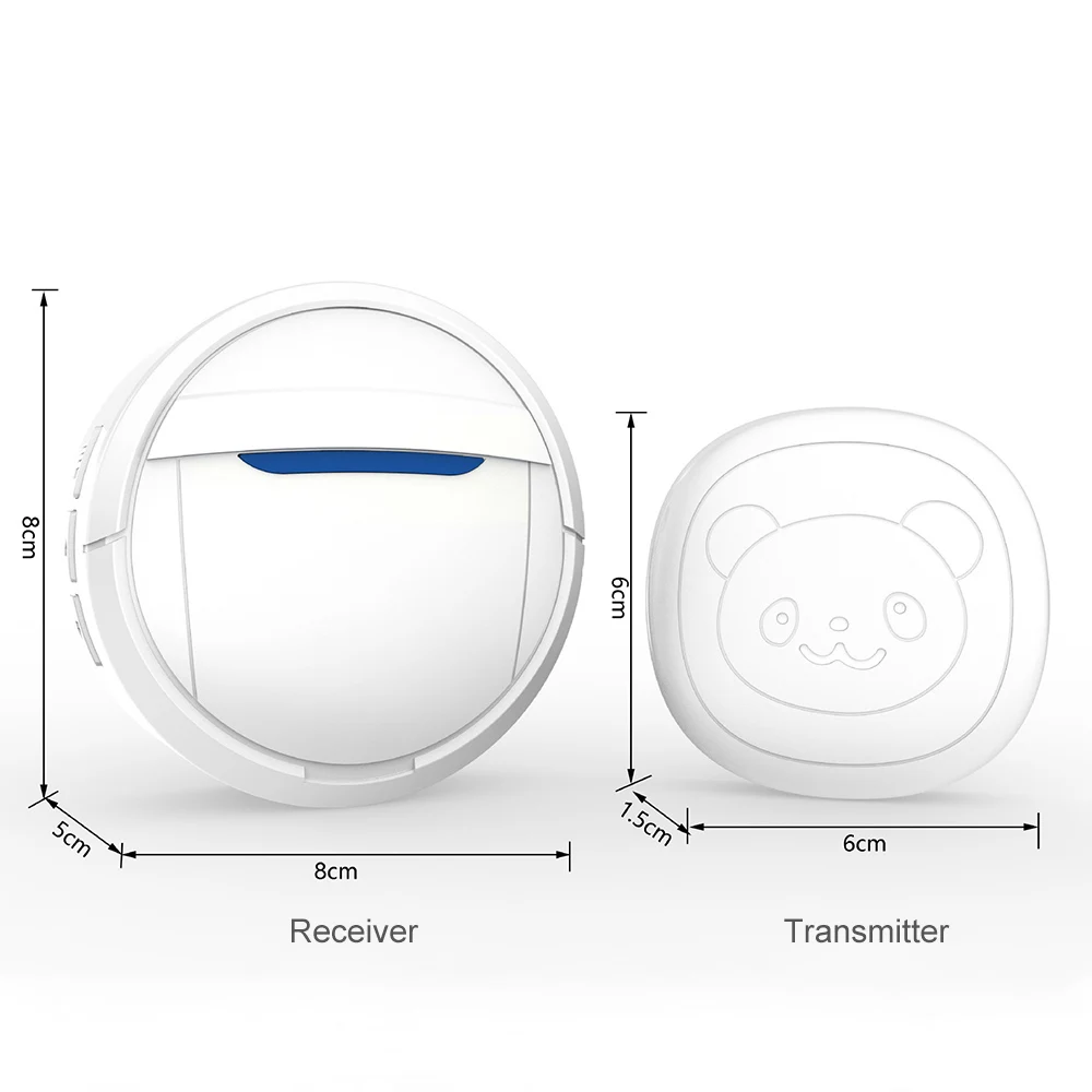 Беспроводной дверной звонок для собаки тренировочный 1 приемник и 2