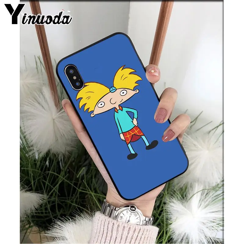 A2 Yinuoda Hey Arnold TPU силиконовый мягкий черный чехол для телефона iPhone 5 5Sx 6 7 7plus 8 8Plus X XS MAX XR - Цвет: A2