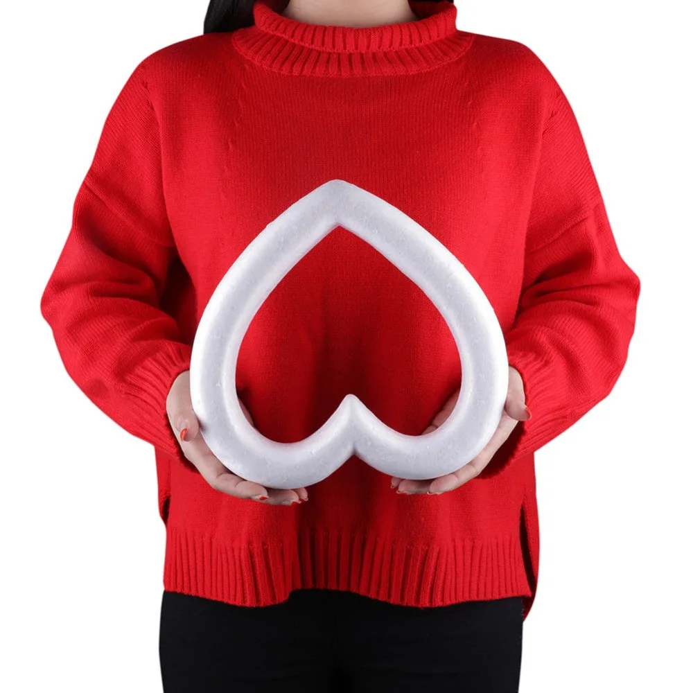 Новинка 2020 белый венок в форме сердца из пенополистирола для рукоделия