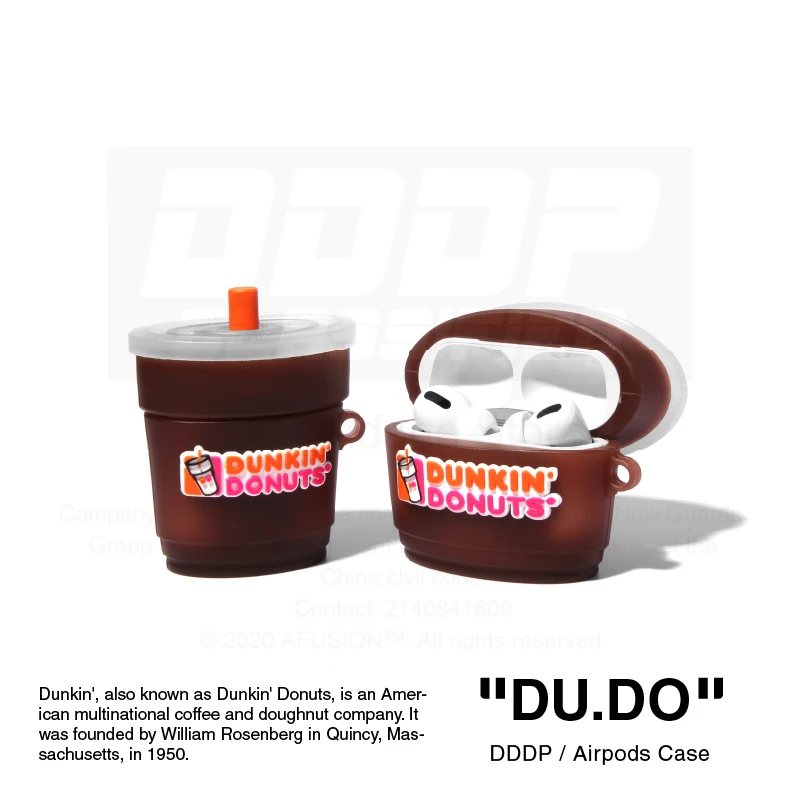 Мягкий защитный силиконовый чехол для Airpods 1/2 pro donuts питье Забавный гаджет с