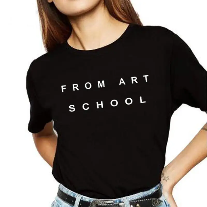 

Женская футболка с коротким рукавом, с принтом букв