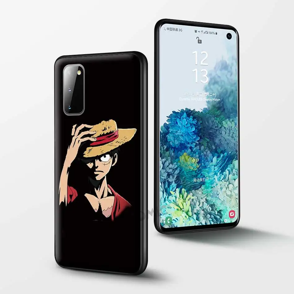 

Anime One Piece Black Soft Phone Case for Samsung Galaxy S21 S20 FE Note 20 Ultra S10 Lite S9 Plus S8 S10e Plus TPU Cover