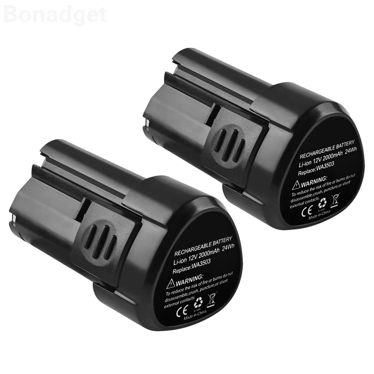 Bonadget аккумуляторная батарея 12V li-ion Батарея Роквелл для Worx WA3503 WU151 WU127 WU128 WU280 WX521 WU679 WX6777 WX3827 Мощность инструменты Батарея