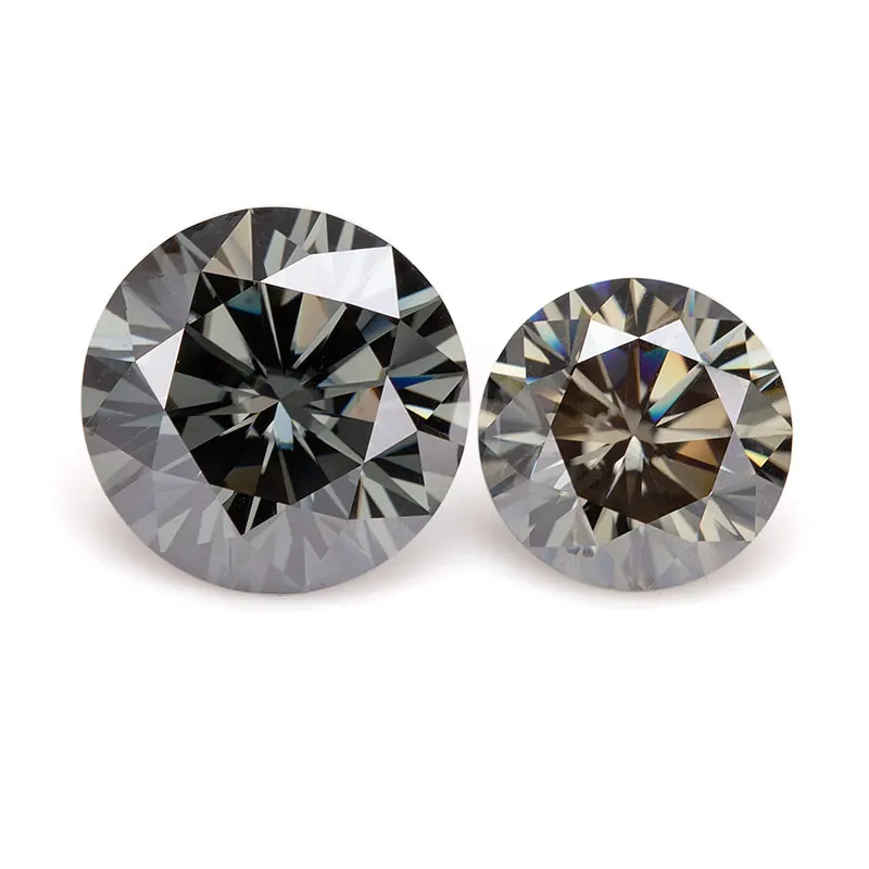 Серьги гвоздики с муассанитом 6 мм по заводской цене|Стразы и драгоценные камни