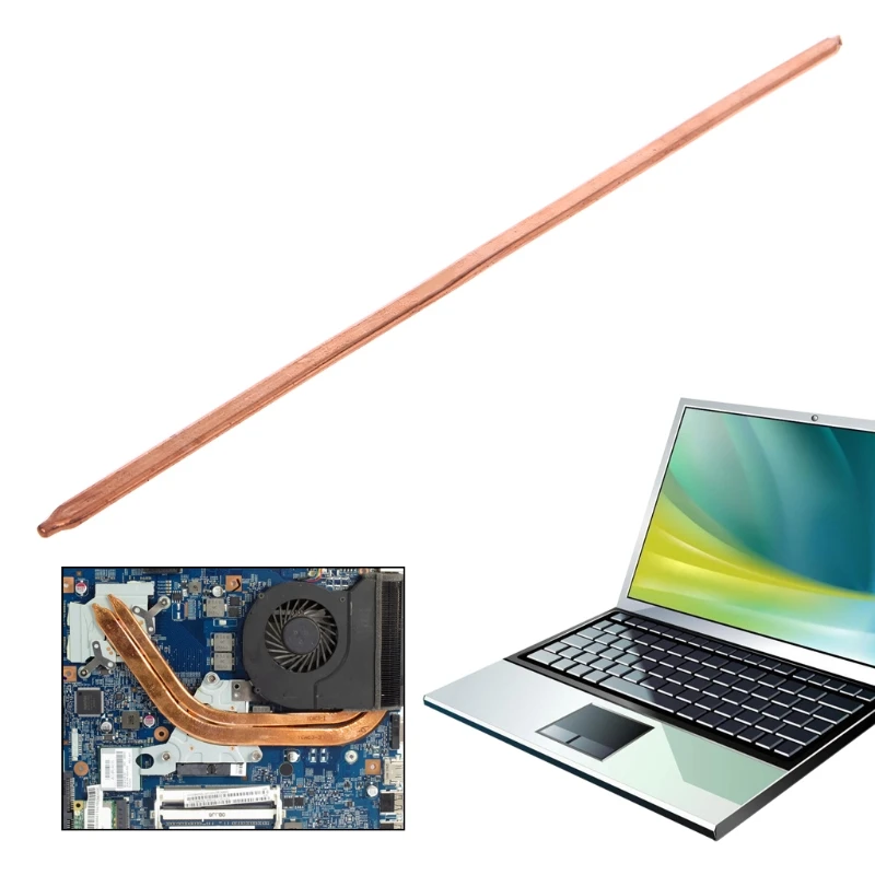 

80/130/170/220/300mm Pure Copper Tube Flat Heatsink Cooler For Laptop Notebook
