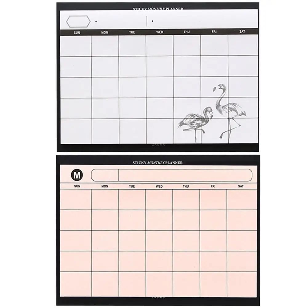 Настольный планировщик книга рваные креативный простой Ежемесячный план