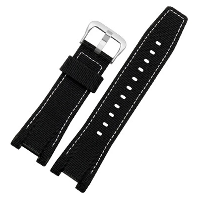 Watch Band Nylon Strap for Casio  MTG-B1000 D-B1000B-1A Wristband Bracelet Genuine Leather Man 26*14mm
