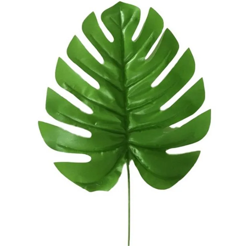 100P тканевое растение для зелени поддельные одиночные стебли черепаха лист 38 см/14