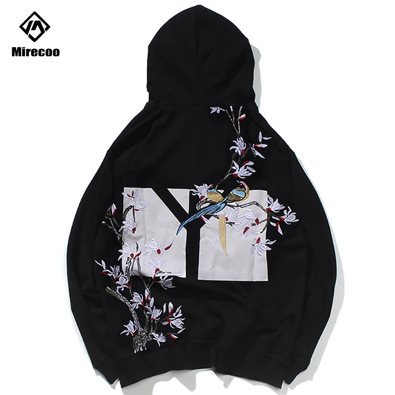 Толстовка мужская с вышивкой в стиле хип-хоп осень 2019 | Мужская одежда