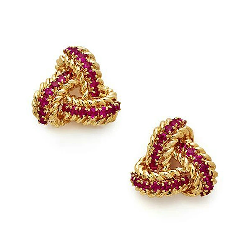 Классические минималистичные Изящные витые серьги для женщин ювелирные изделия