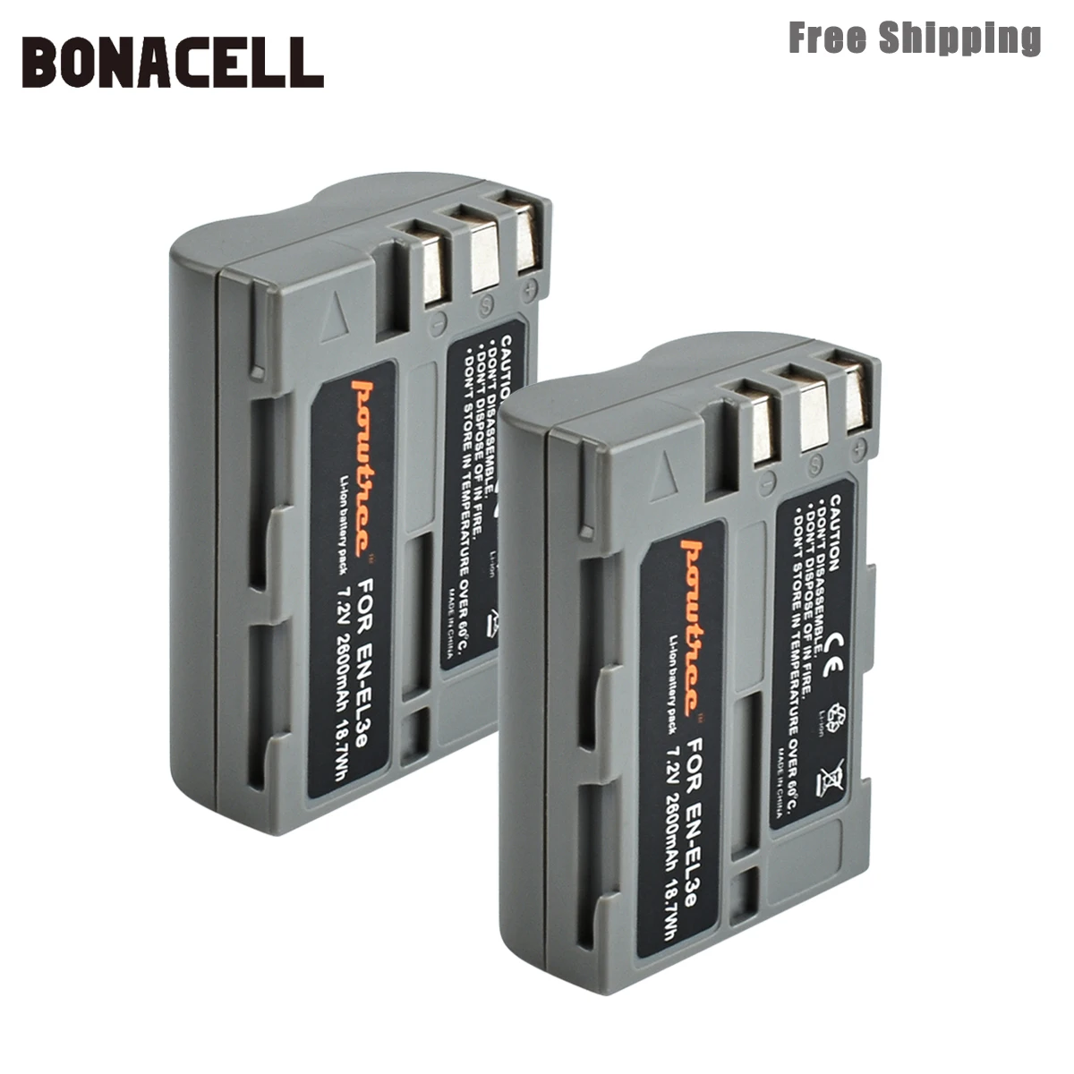 Bonacell 2600 мА/ч, EN-EL3e RU EL3e EL3a ENEL3e Батарея+ Батарея ЖК-дисплей двойной Зарядное устройство для Nikon D300S D300 D100 D200 D700 D70S D80 L50 - Цвет: Зеленый
