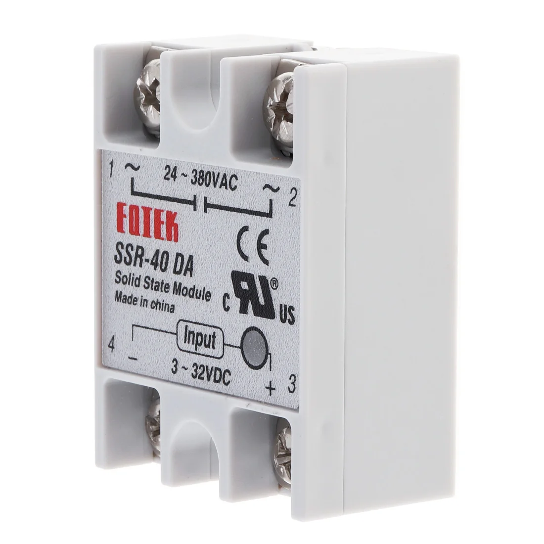 SSR-40DA 3-32V DC To 24V-380V AC 40A Durable Remote-control Machinery Fire Protection System Solid State Relay Module | Автомобили и