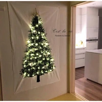ins christmas tree background cloth hanging cloth christmas day decoration hanging cloth photography background cloth
