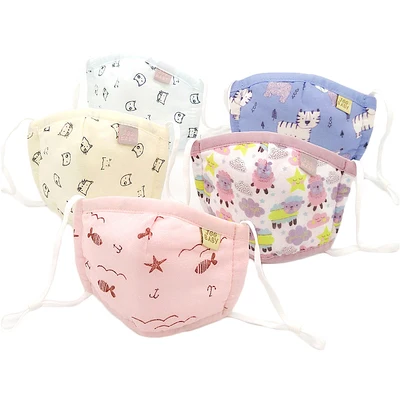 3 шт. случайная детская маска для младенцев мальчиков и девочек от 0 до 8 лет