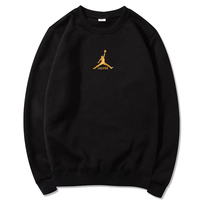 black002 Модная брендовая Новинка JORDAN 23 с буквенным принтом, черный цвет, мужская Толстовка s, новинка, толстовки, пуловер,, новая мужская одежда - Цвет: black002