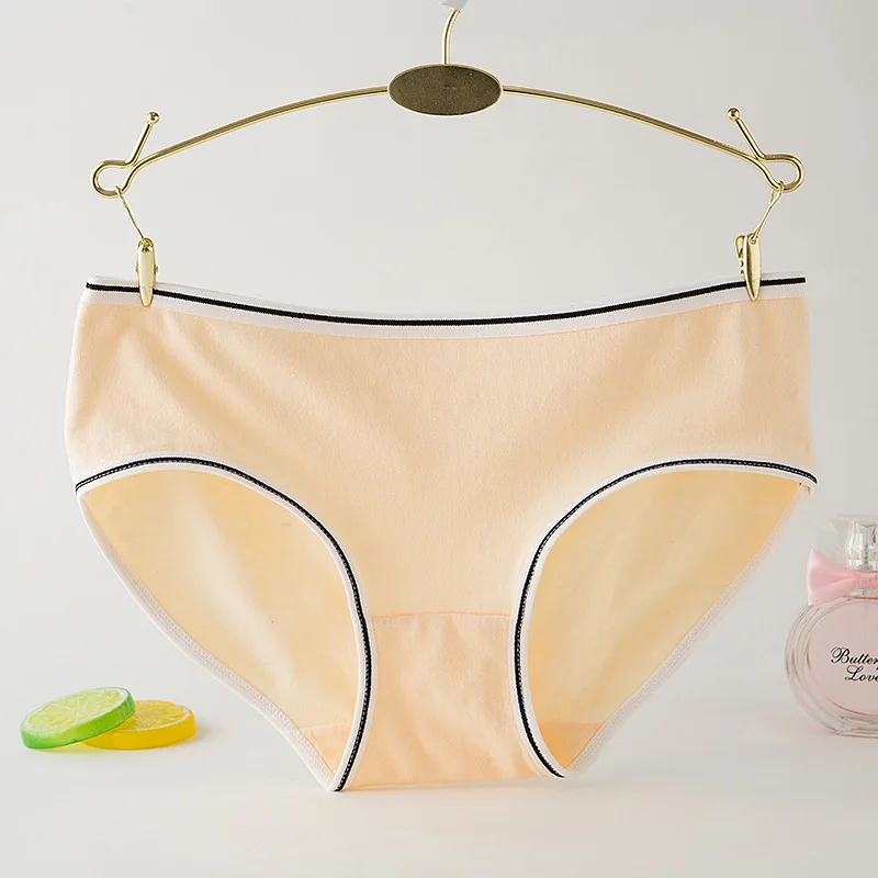 1 шт./лот женские хлопковые трусы с низкой посадкой мягкие дышащие трусики