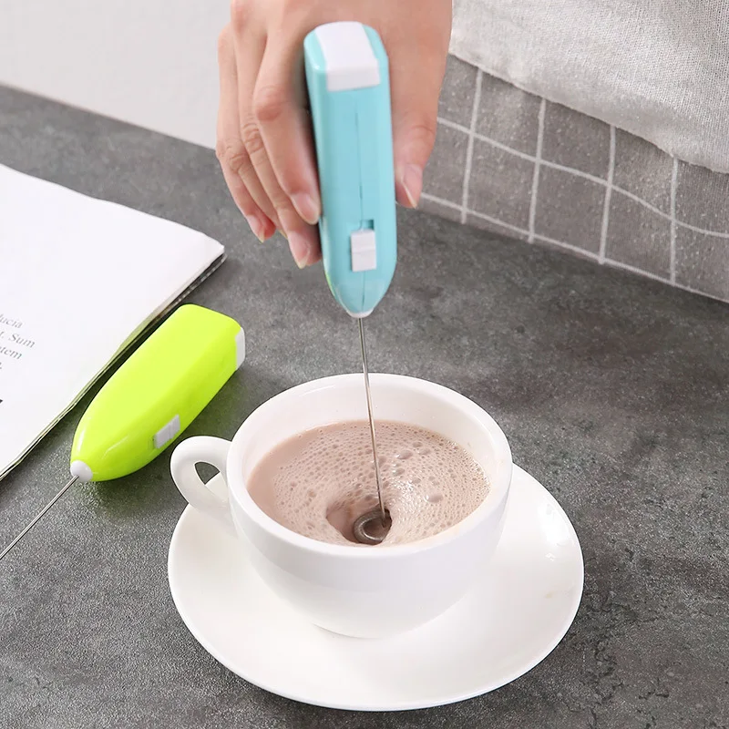 

Electric Whisk Frother Handheld Operated Frother Stainless Steel Foam Maker for Latte Coffee Cappuccino