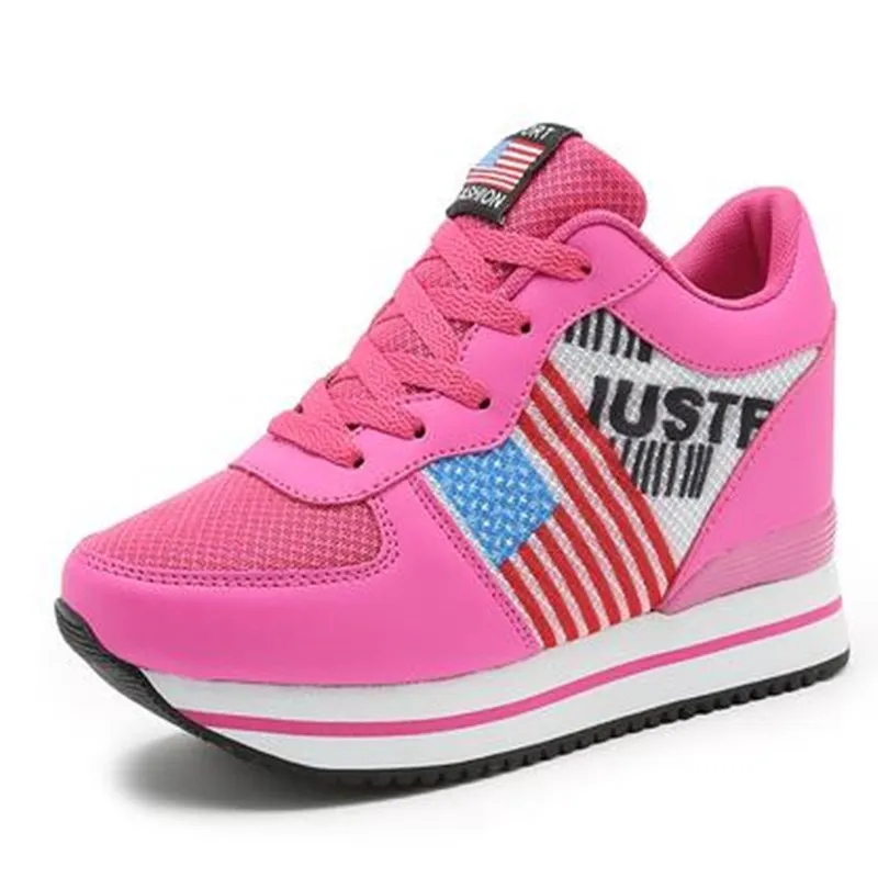 2020 New spring autumn Wedges High Heels Ladies Casual Shoes vulcanize Women slip on platform shoes female chaussure femme | Обувь