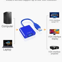 hw 1501 hd 1080p usb 3 0 to vga converter adapter cable usb to vgaexternal external video card multi display for windows 7810