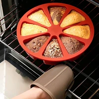 8 cavity silicone cake mold diy baking pastry scone pans tools cake mould oven bread pizza bakeware cake mould