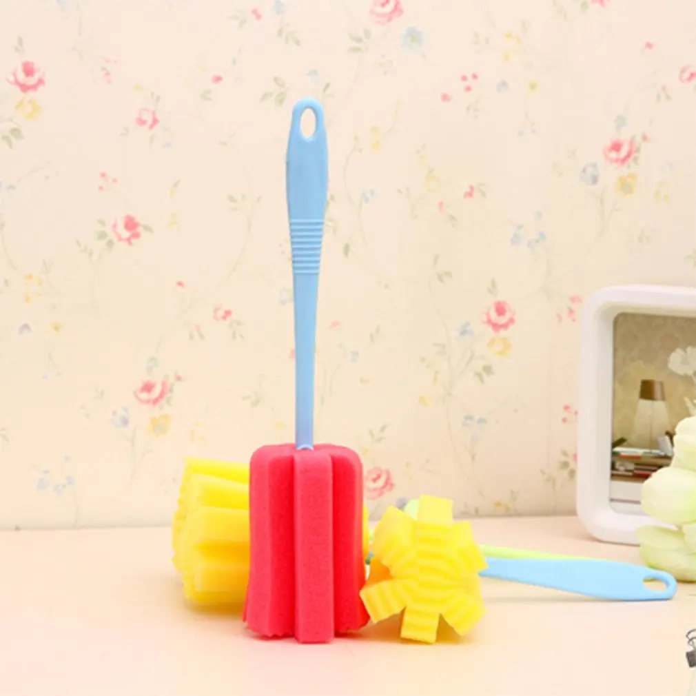 Многофункциональная ручная губка для чашек, стеклянных бутылок, дна чашек для кофе и чая, винных бокалов, инструменты для уборки дома на кухне.