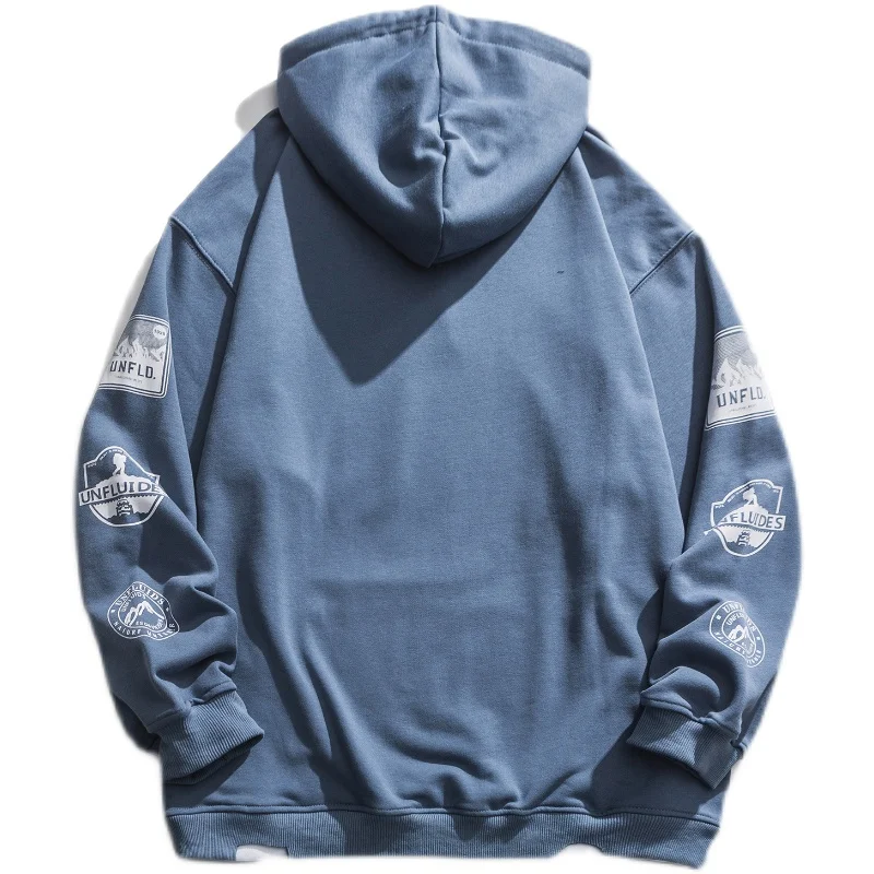 

KB 2021 Spring new Street Style Hoodies Sweatshirts Streetwear Mens Hip Hop Casual Trend Cartoon Print Hooded Sweater