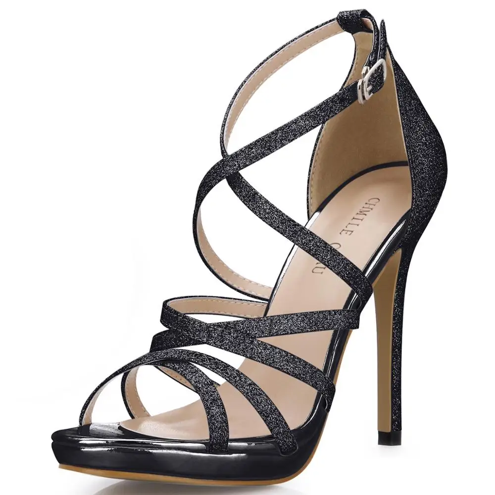 Пикантные серебристые женские туфли-лодочки Свадебные вечерние открытые туфли