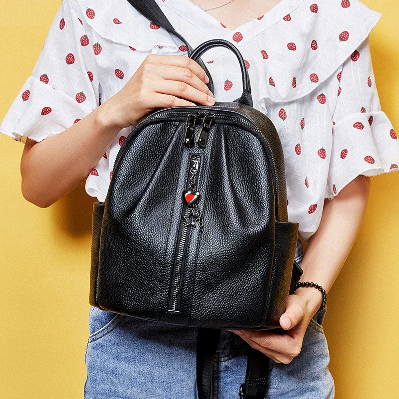 Рюкзак из натуральной воловьей кожи для женщин Классический Повседневный