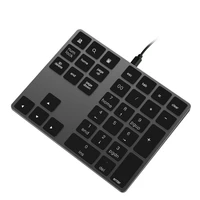 34 keys numeric keyboard wired keypad mini digital keyboard for imacmac promacbookmacbook airpro laptop pc black silver