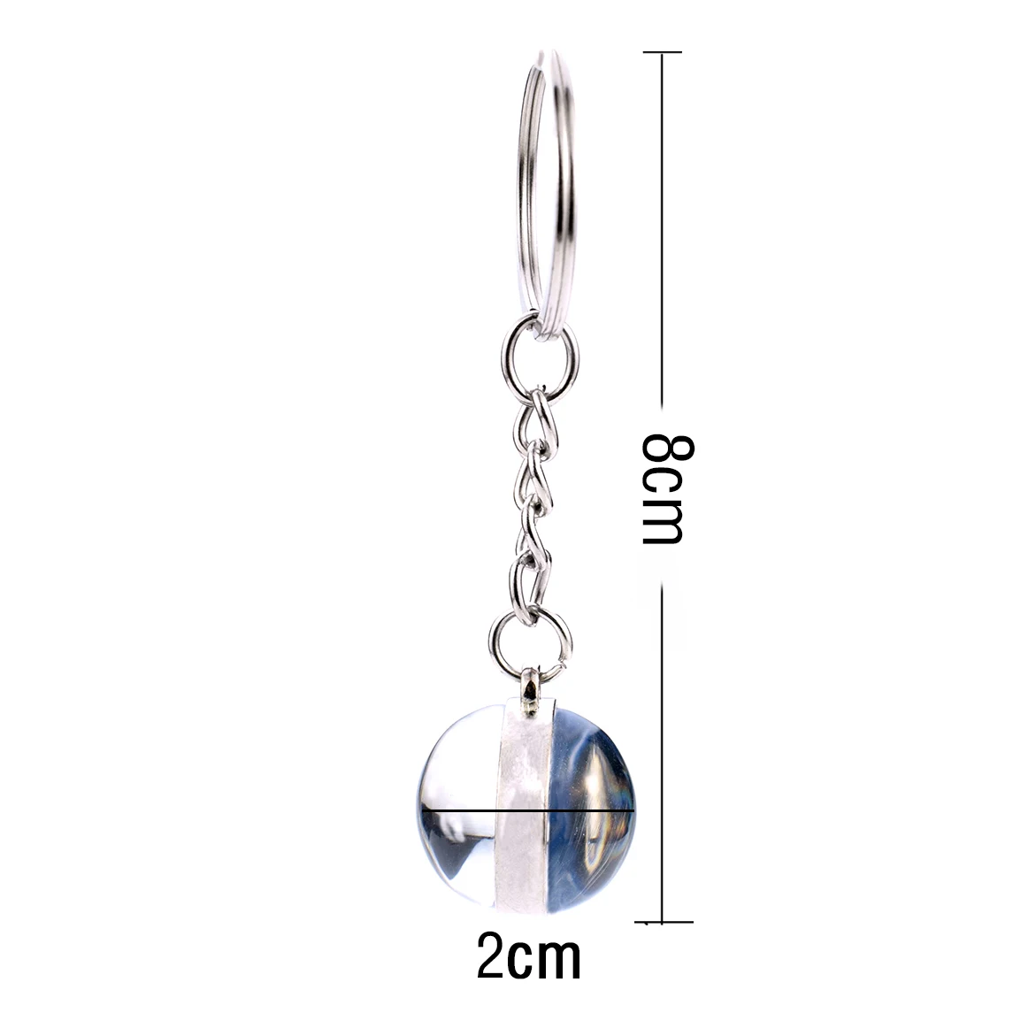 

Fairy Tail Guild Logo Crystal Ball Keychain Double Sided Glass Ball Cabochon Jewelry Anime Pendant Gifts for Cosplay Lover
