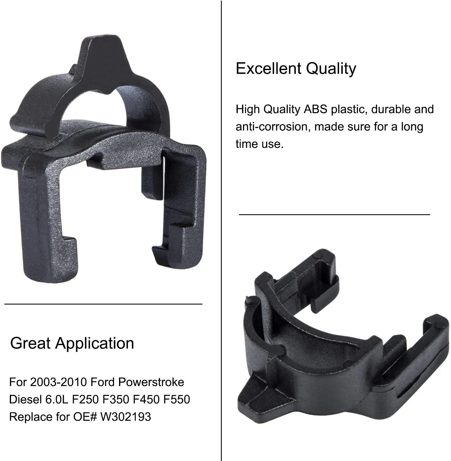 W302193 Rocker Arm Retainer Clip For 2003~2010 Ford 6.0L Powerstroke Diesel Engines Replace OEM (16 Pcs/Set) | Автомобили и