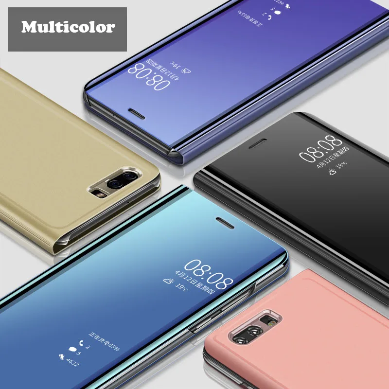 Smart Mirror Flip Case For Oppo Realme 7 6i 5i 6 5 4 3 Pro F5 F7 F11 C1 C2 C3 X7 Reno 2 A31 A5 A9 2020 A11X Cover | Мобильные