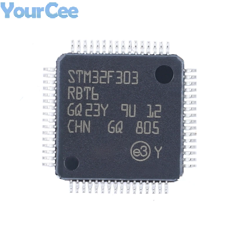 Флэш-память STM32F303RBT6 LQFP-64 32-bit Microcontroller MCU 72MHz 128KB 32KB 32F303RBT6 LQFP64 IC | Электронные