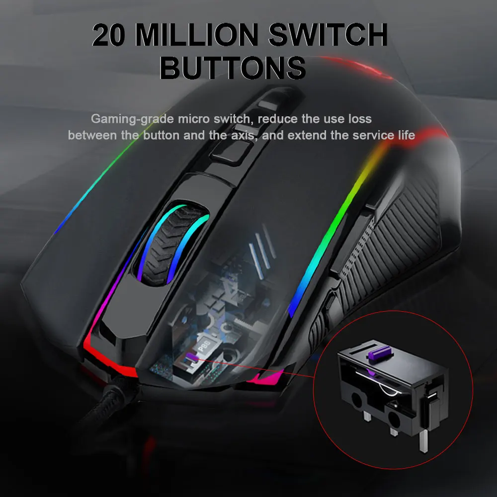 Беспроводная игровая мышь Redragon RANGER LITE 2 4 ГГц 8000 DPI | Компьютеры и офис