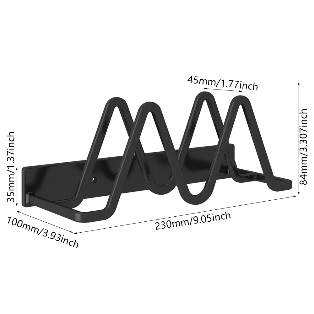 

Pot Lid Holder Space Aluminum Rustproof Wall Mounted Double-Layer Pot Cover Rack Holder for Skillet Lids Cutting Boards