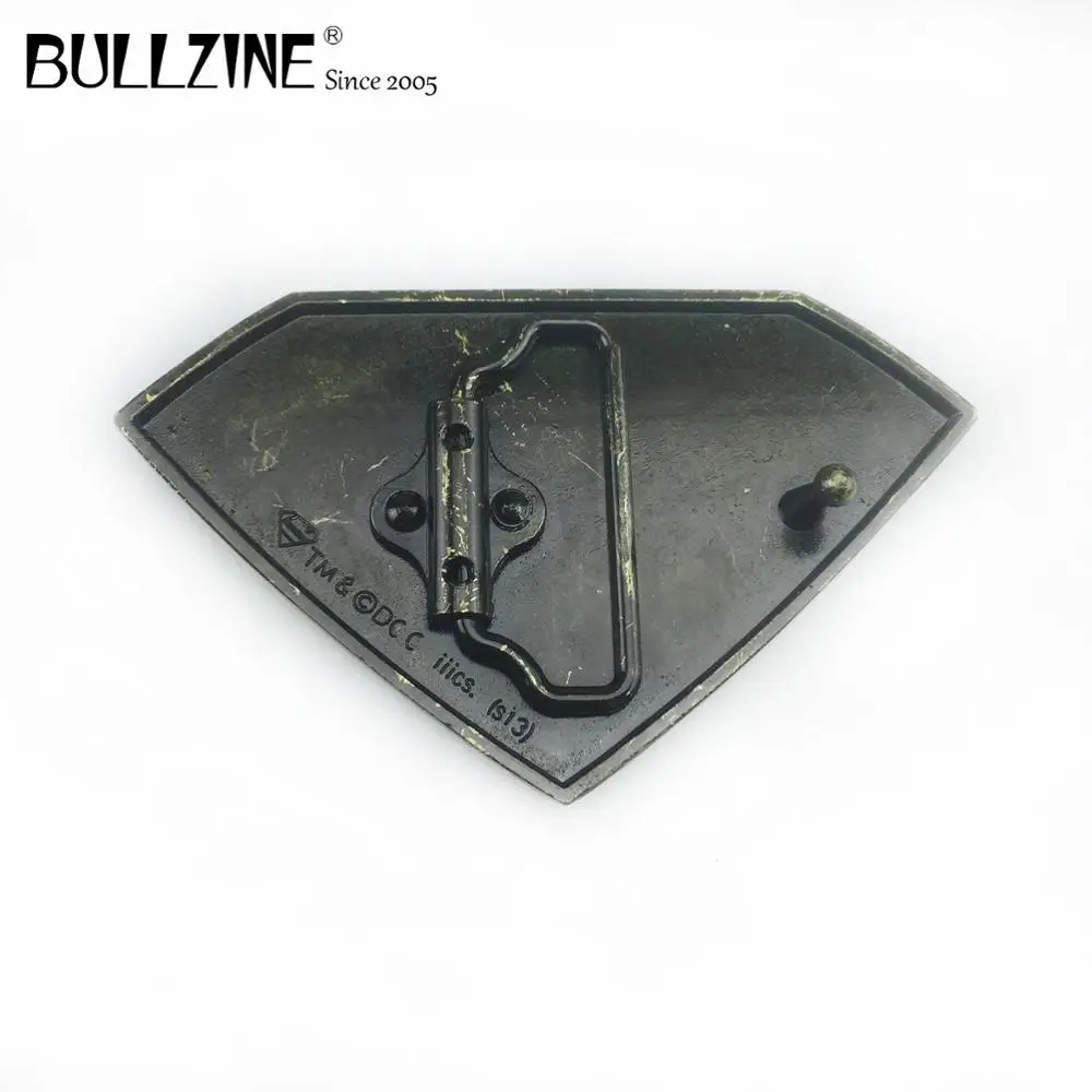 Ремень с пряжкой для джинсов Bullzine ретро-ремень пленкой Супермена Подарочный