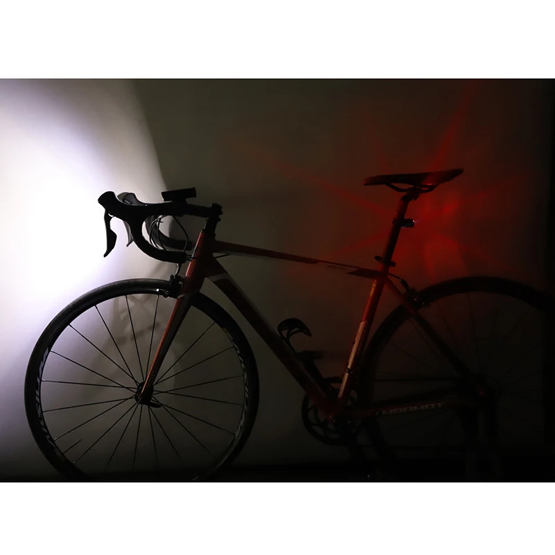 

WEST BIKING Waterproof Bicycle Light 1200LM USB Charging 2 LED Bicycle Front Light Free Tail Light Bicycle Light bike headlight