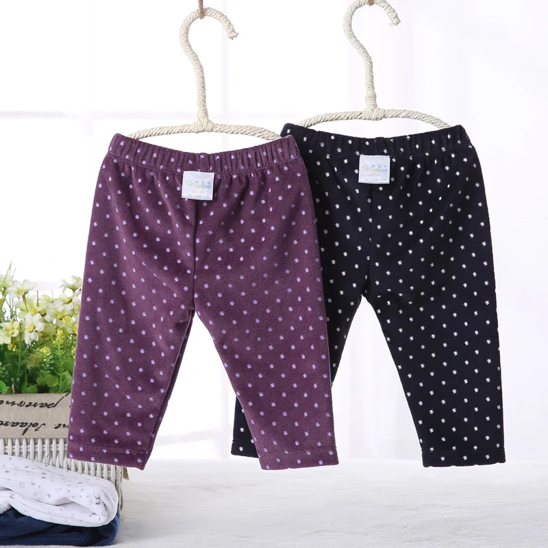 Бархатные штаны для новорожденных на весну и осень леггинсы мальчиков девочек 0-18