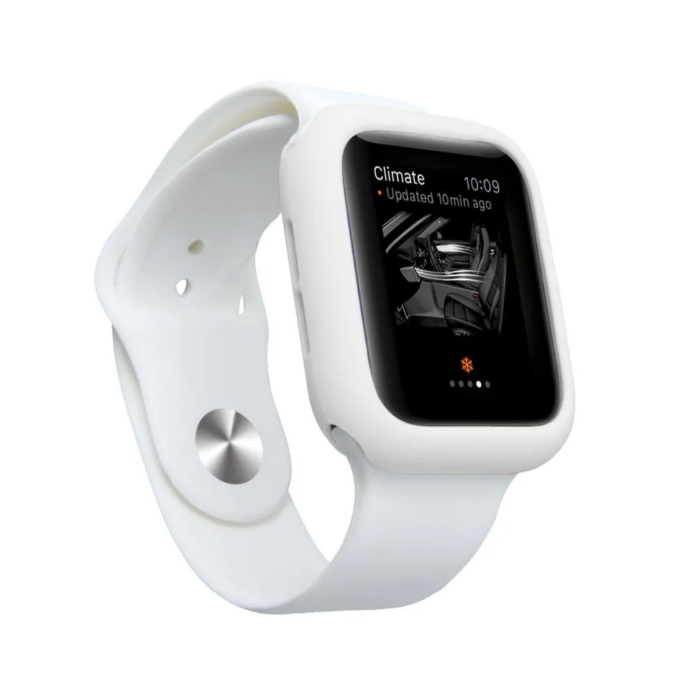Чехол конфетного цвета для iWatch серии 4 44/40 мм силиконовый термополиуретановый чехол бампер осеннее сопротивление для Apple Watch 3 2 1 42 мм 38 мм протектор